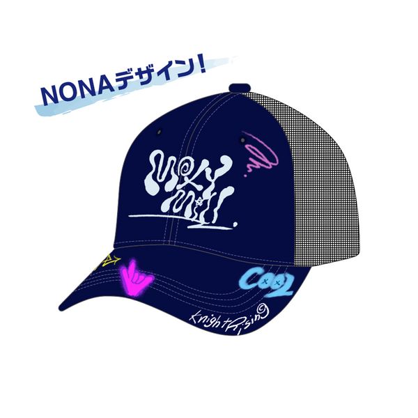 帽子 momentel Star drawing mesh cap momentel Star drawing mesh cap